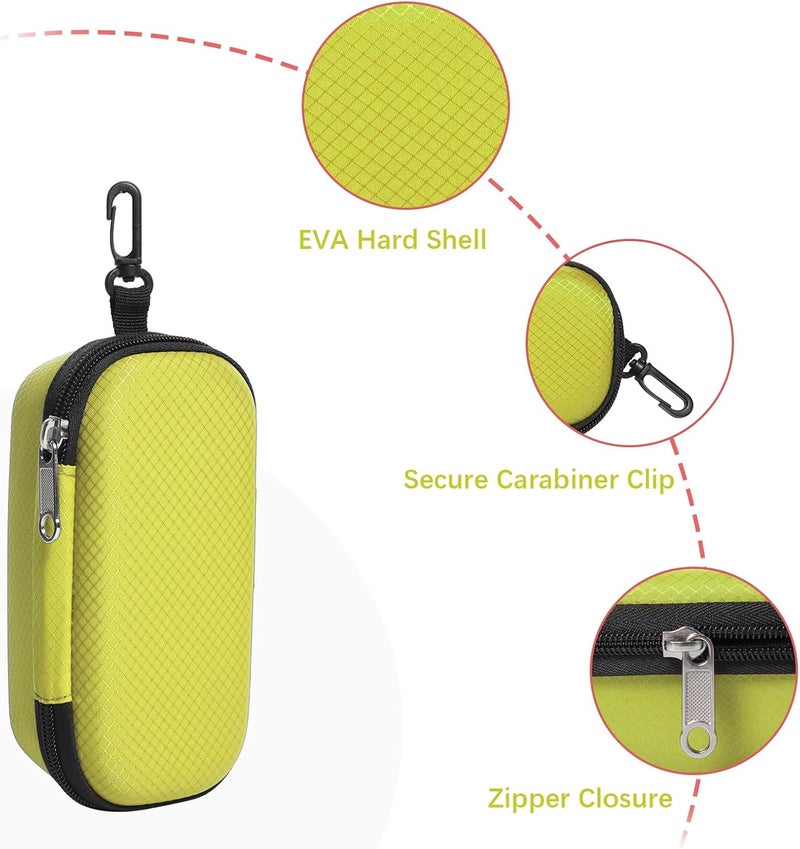 Bukere Double Eyeglasses Case with Adjustable Slots, EVA Hard-shell Travel Dual Glasses Sunglasses Organizer for Men Women - Image 3